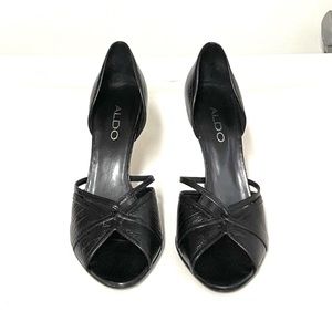 ALDO Leather Peep Toe Shoes